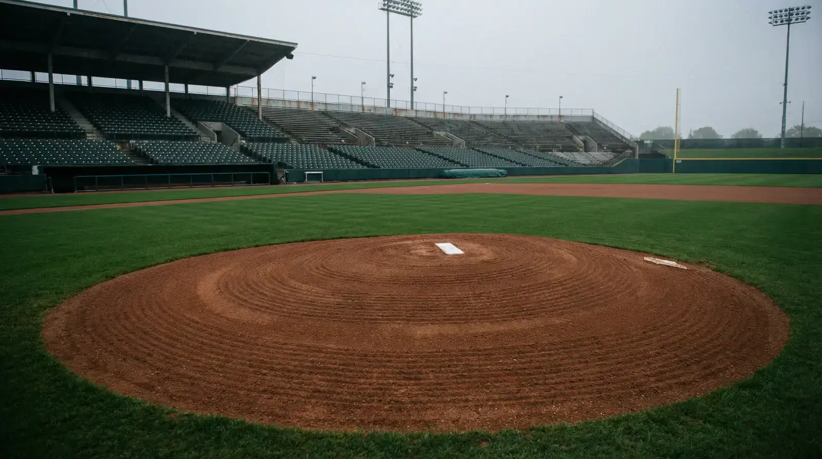 Empty baseball pitcher